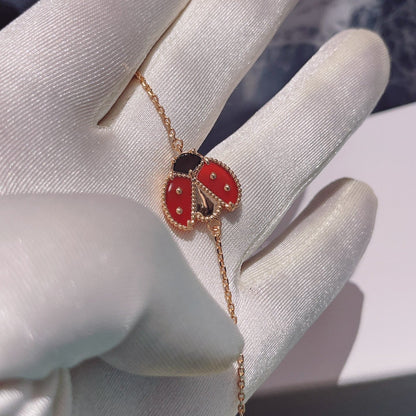 [Glow Jewelry]LUCKY SPRING 1 MOTIF PINK GOLD BRACELET