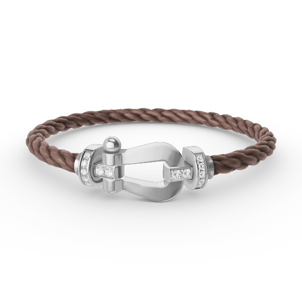 ¡®Glow Jewelry¡¯FORCE LARGE HORSESHOE HALF DIAMOND BRACELET SILVER
