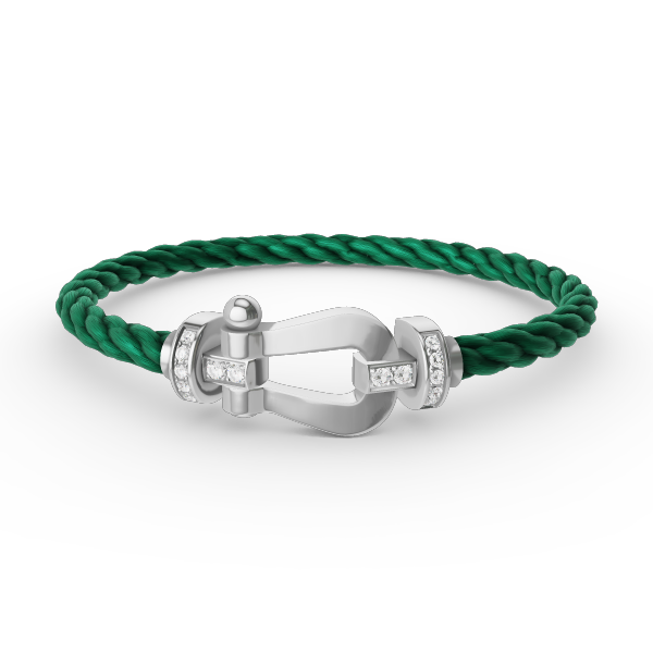 ¡®Glow Jewelry¡¯FORCE LARGE HORSESHOE HALF DIAMOND BRACELET SILVER