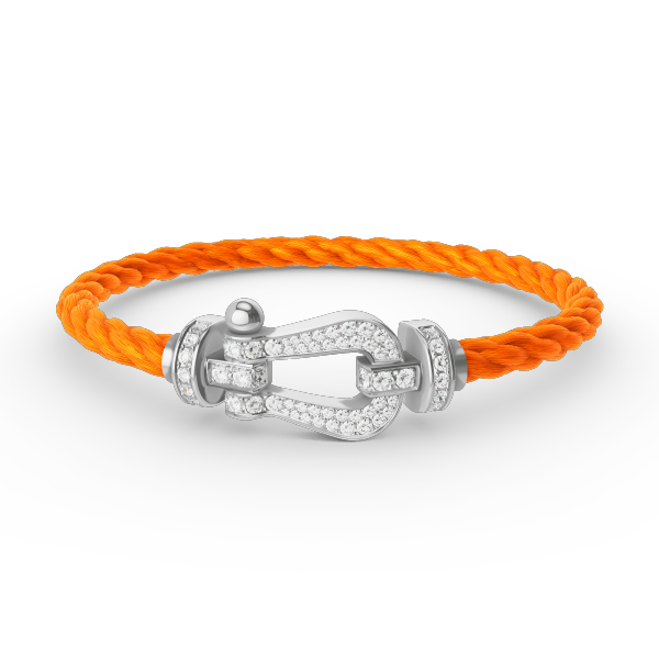 ¡®Glow Jewelry¡¯FORCE LARGE HORSESHOE FULL DIAMOND BRACELET SILVER