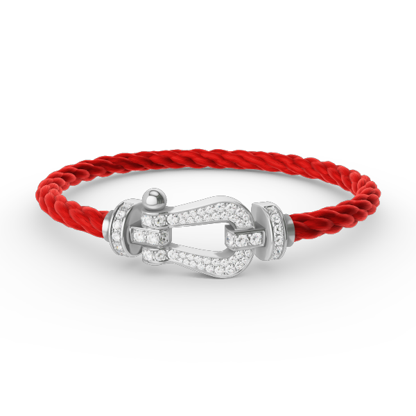 ¡®Glow Jewelry¡¯FORCE LARGE HORSESHOE FULL DIAMOND BRACELET SILVER
