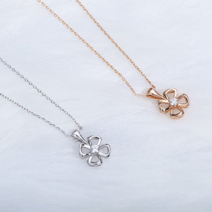 [Glow Jewelry]FIOREVER NECKLACE DIAMOND CENTER