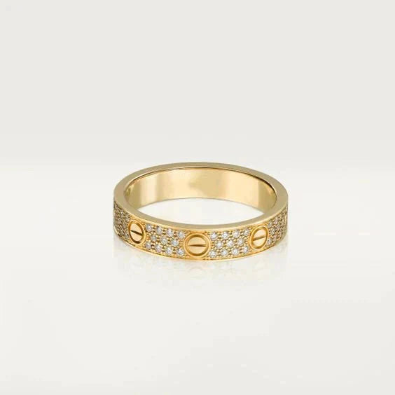 ¡®Glow Jewelry¡¯LOVE RING 3.6MM DIAMOND PAVED