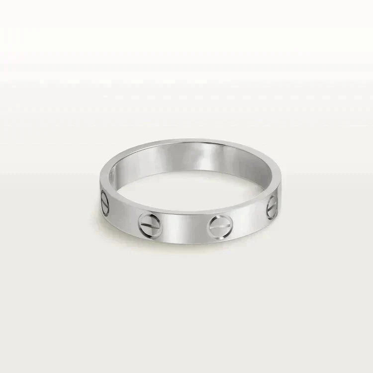 [Glow Jewelry]LOVE RING 4MM 1 DIAMOND SILVER
